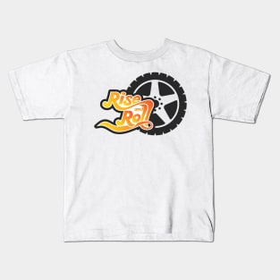 rise and roll tire Kids T-Shirt